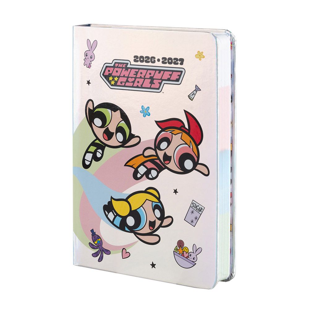 Hardcover School Weekly Agenda 17 Months 2026/2027 11x15,5cm THE POWERPUFF GIRLS