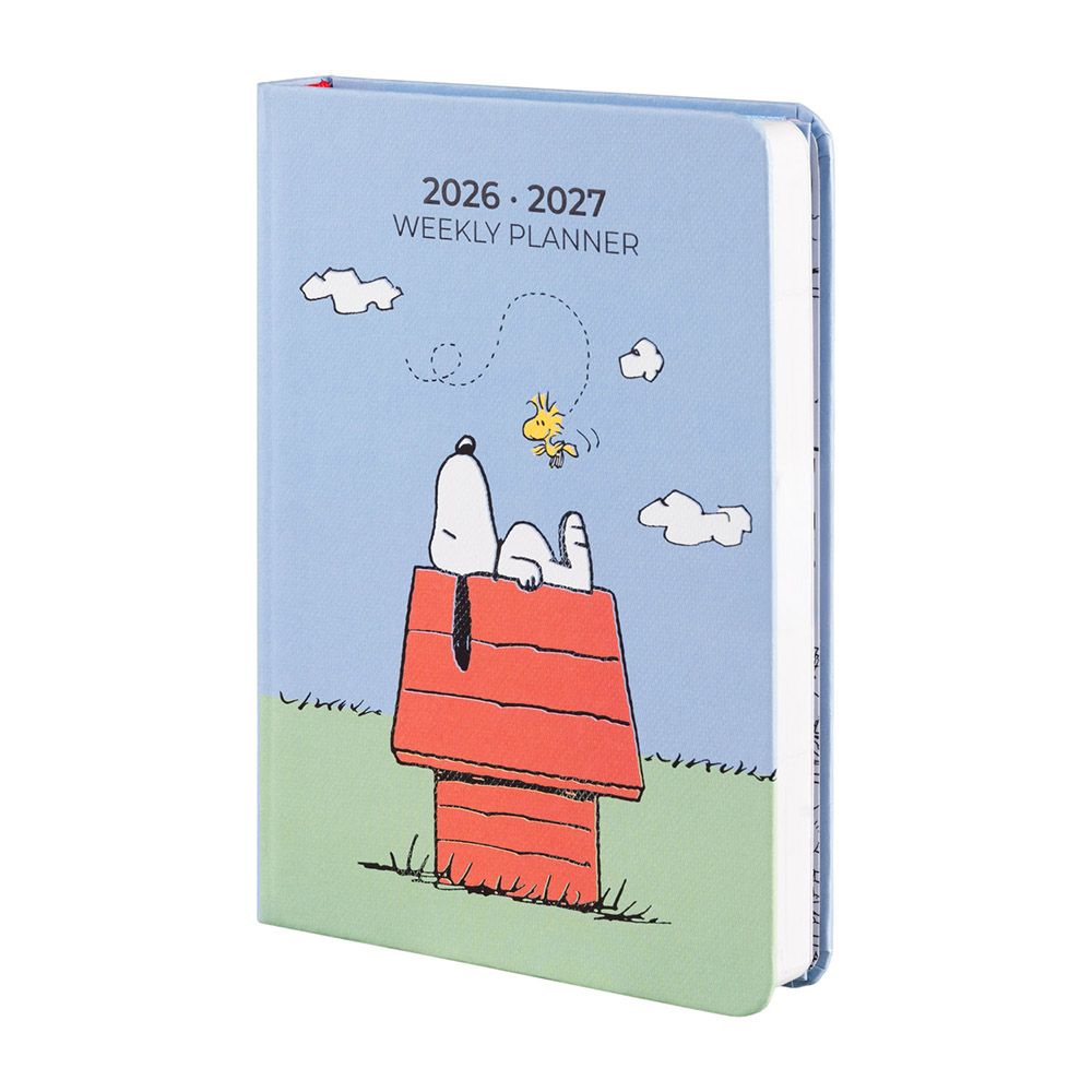 Hardcover School Weekly Agenda 17 Months 2026/2027 11x15,5cm SNOOPY
