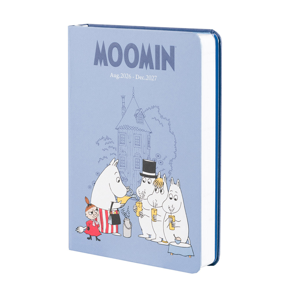 Hardcover School Weekly Agenda 17 Months 2026/2027 11x15,5cm MOOMIN