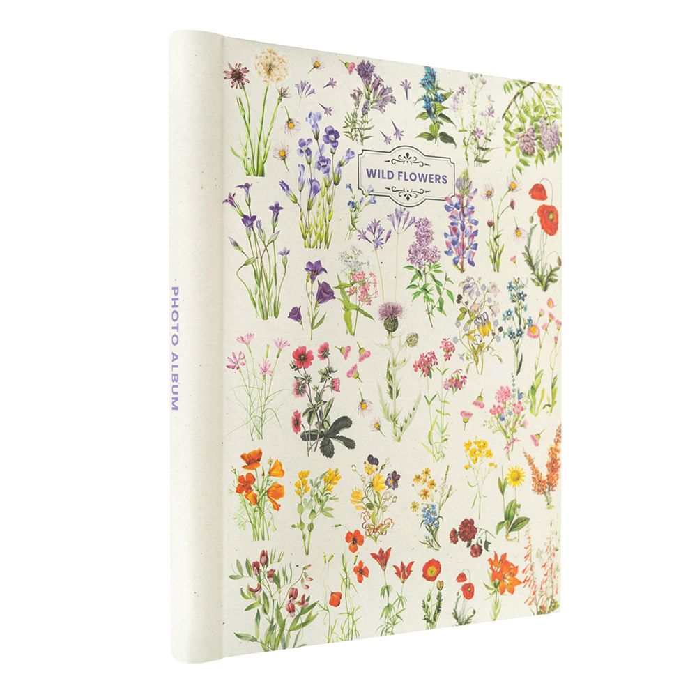 Photo Album 24X32cm with 30 Self-adhesive Sheets WILD FLOWERS