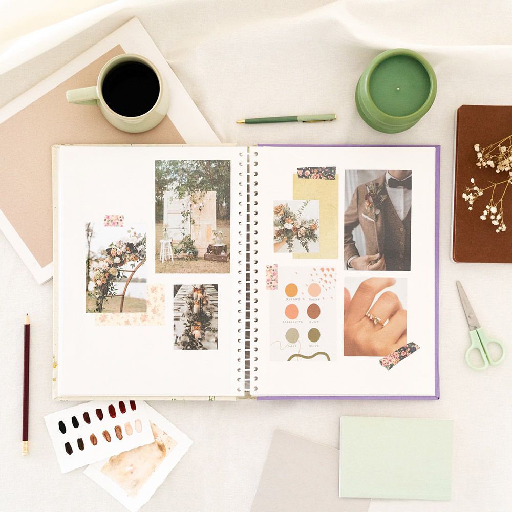Photo Album 24X32cm with 30 Self-adhesive Sheets WILD FLOWERS