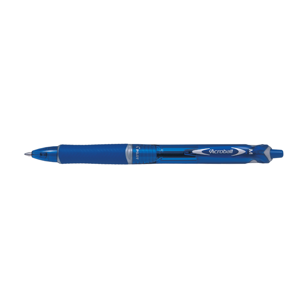 Ball pen 1.0mm PILOT ACROBALL Blue, Pack of 10pcs