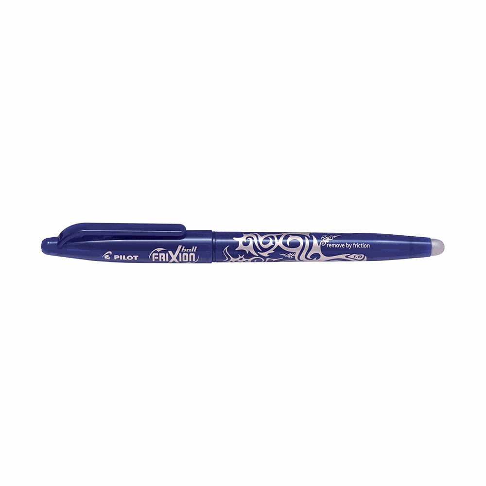 Ball pen 1.0mm Broad PILOT FRIXION Blue, Pack of 12pcs