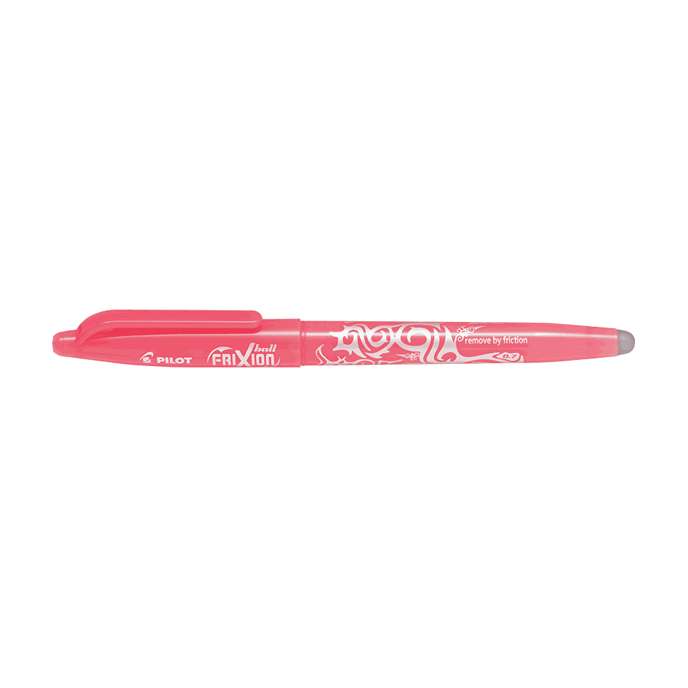 Ball pen 0.7mm Medium PILOT FRIXION Coral pink, Pack of 12pcs