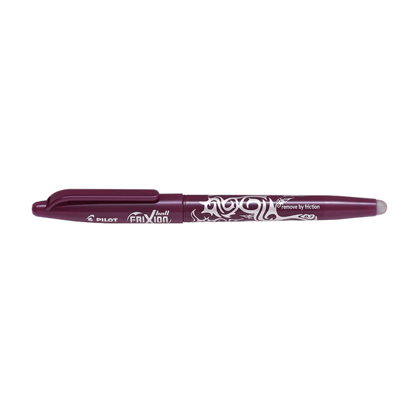 Ball pen 0.7mm Medium PILOT FRIXION Burgundy, Pack of 12pcs
