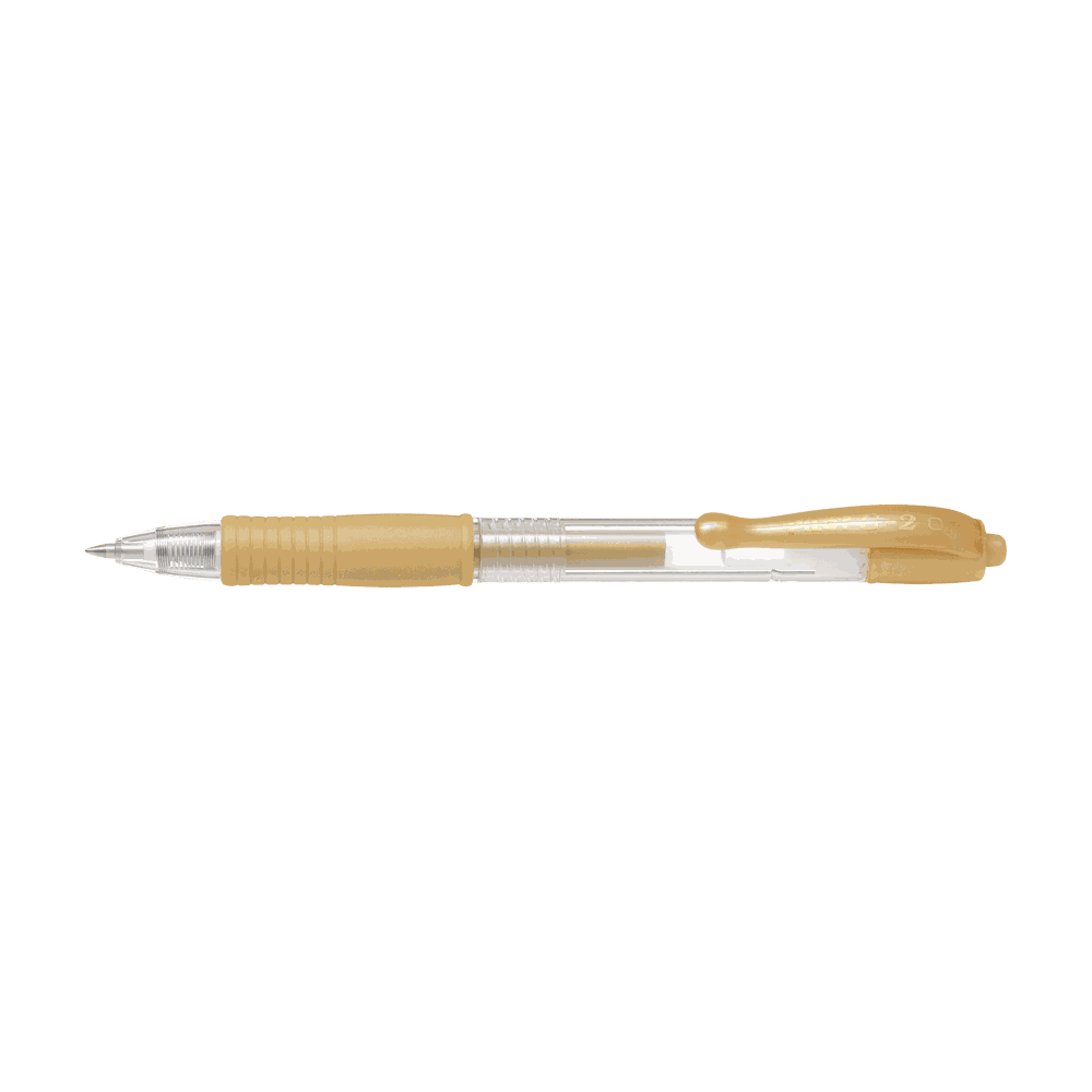 Gel pen 0.7mm PILOT G-2 Gold, Pack of 12pcs