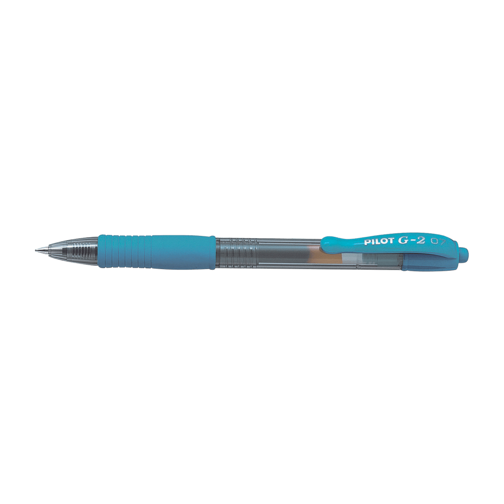 Ball pen 0.7mm PILOT G-2 Light Blue, Pack of 12pcs