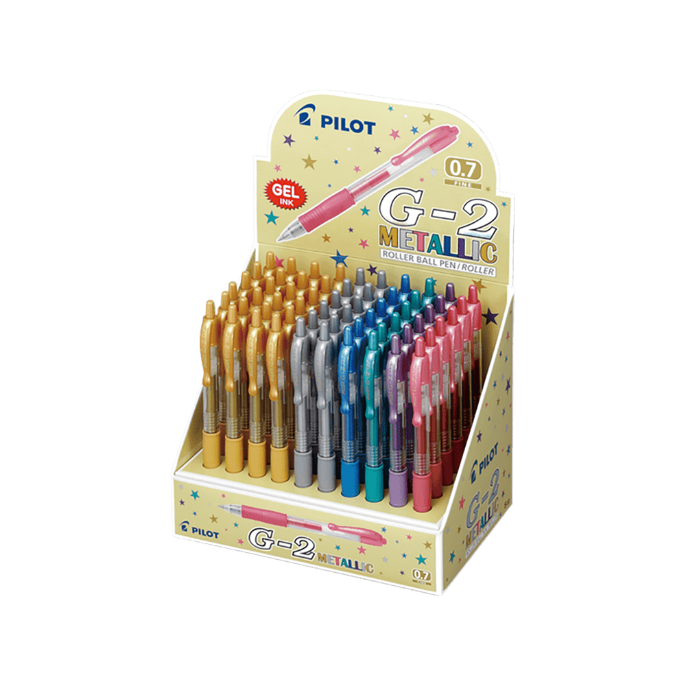 PILOT Table Display G-2 0.7mm Meatallic Assorted