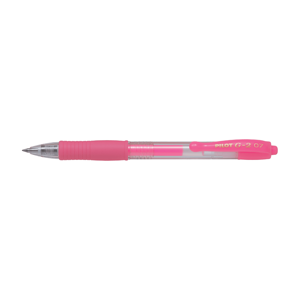 Ball pen 0.7mm PILOT G-2 Neon Pink, Pack of 12pcs
