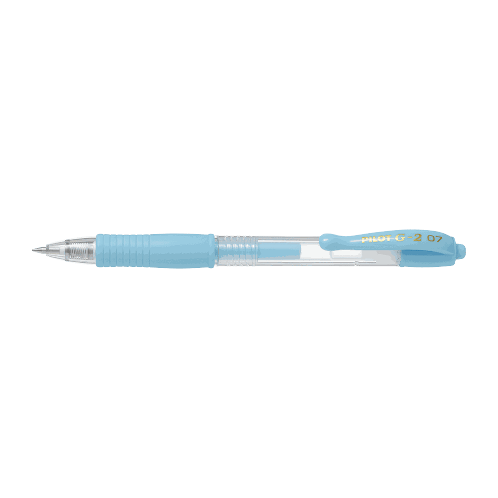 Ball pen 0.7mm PILOT G-2 Pastel Blue, Pack of 12pcs