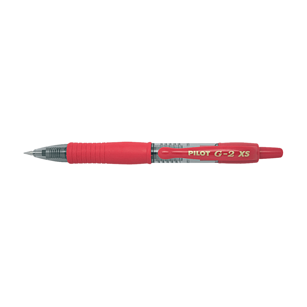Gel pen 0.7mm Medium PILOT G-2 PIXIE Red, Pack of 12pcs