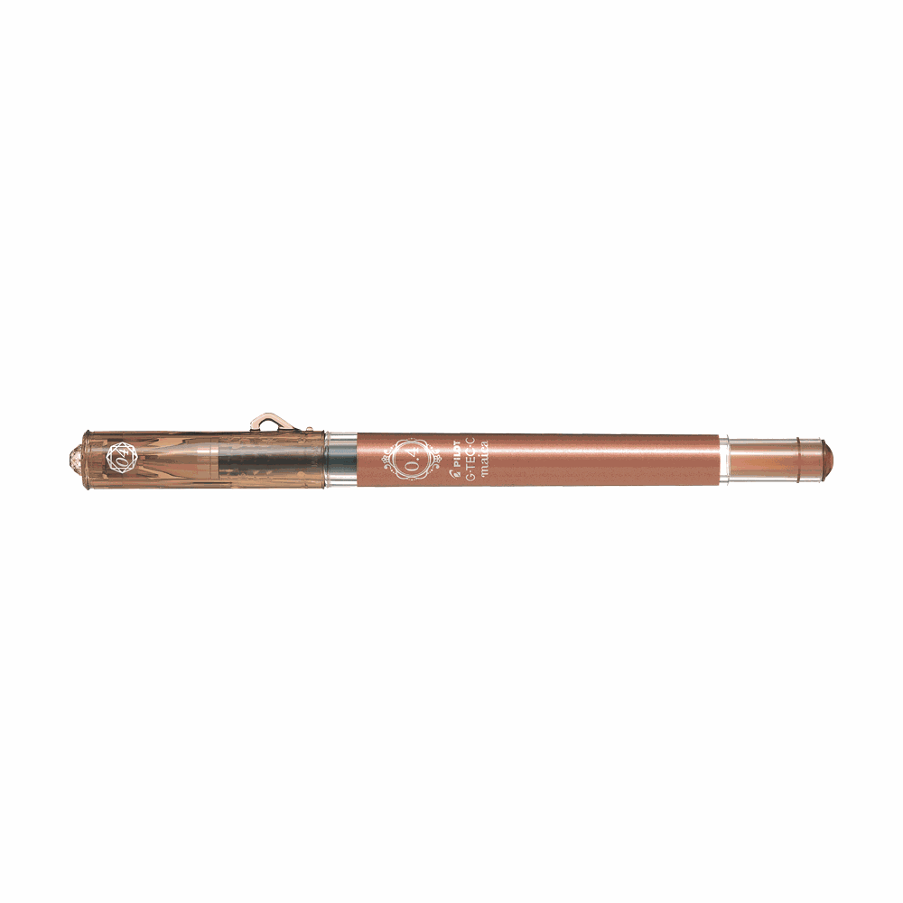 Gel pen 0.4mm PILOT G-TEC-C Maica Extra Fine Brown, Pack of 12pcs