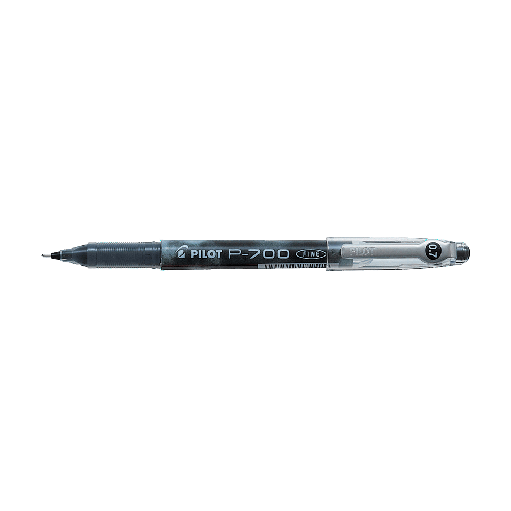 Gel pen 0.7mm PILOT P-700 Black, Pack of 12pcs