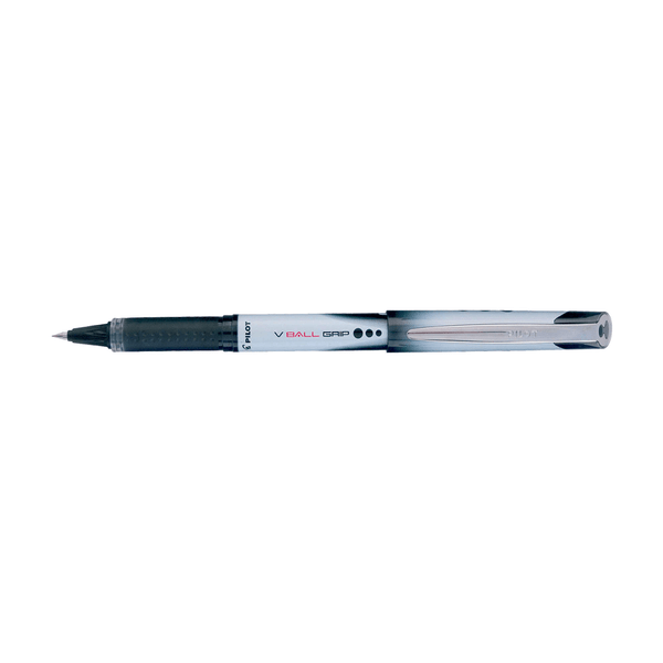 Ball pen 0.7mm Medium PILOT V-BALL GRIP Black, Pack of 12pcs