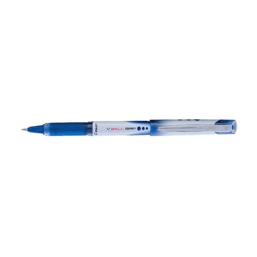 Ball pen 0.7mm Medium PILOT V-BALL GRIP Blue, Pack of 12pcs