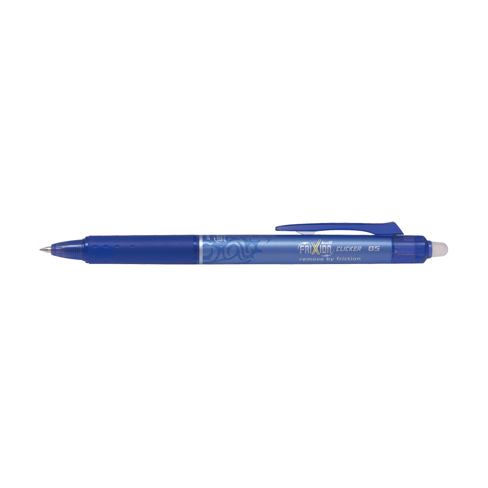 Ball pen 0.5mm PILOT FRIXION CLICKER Fine Blue, Pack of 12pcs