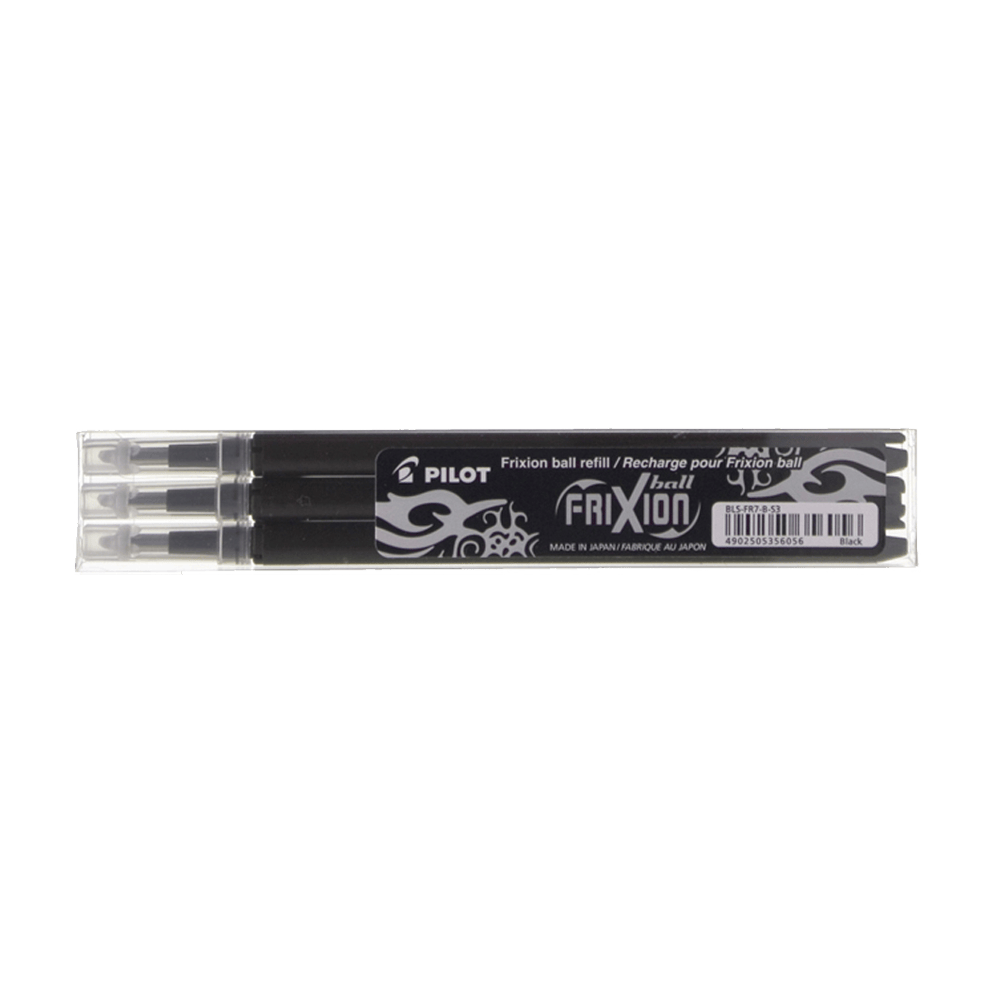 Refill for Ball pen 0.7mm Medium PILOT FRIXION Black, Pack of 12pcs