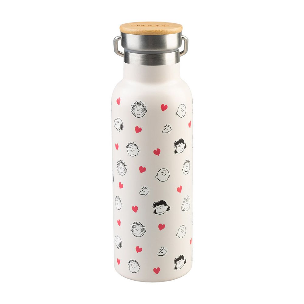 Μεταλλικό Μπουκάλι Θερμός με Λαβή 500ml SNOOPY Love Season