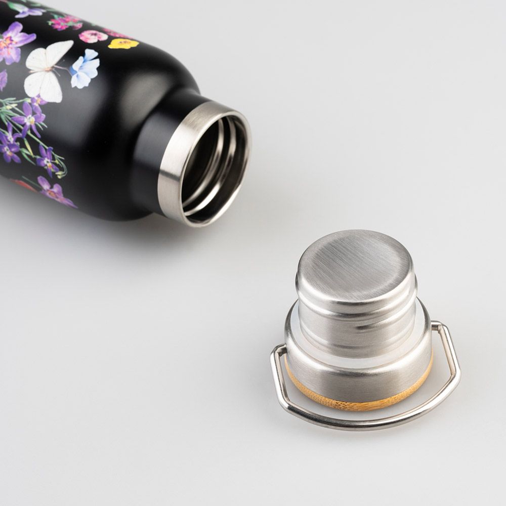 Metallic Bottle Thermos with Handle 500ml SLEEPLESS GARDEN