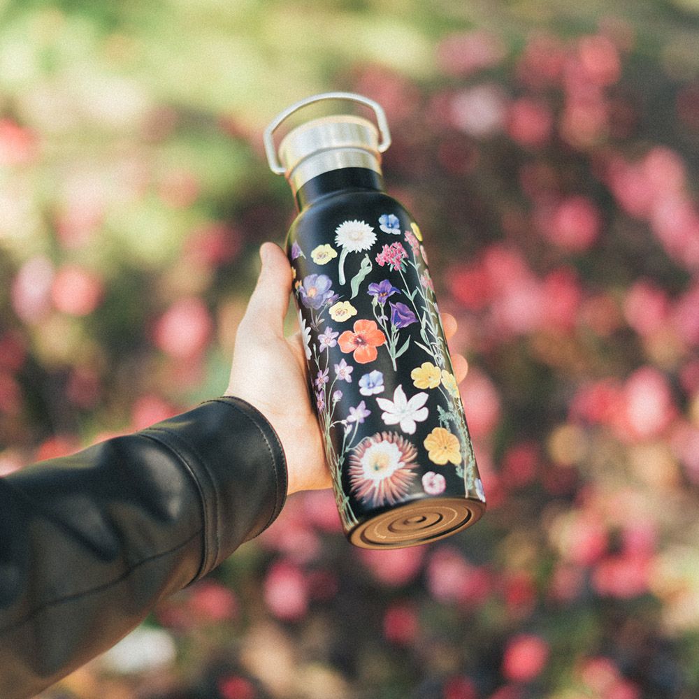 Metallic Bottle Thermos with Handle 500ml SLEEPLESS GARDEN