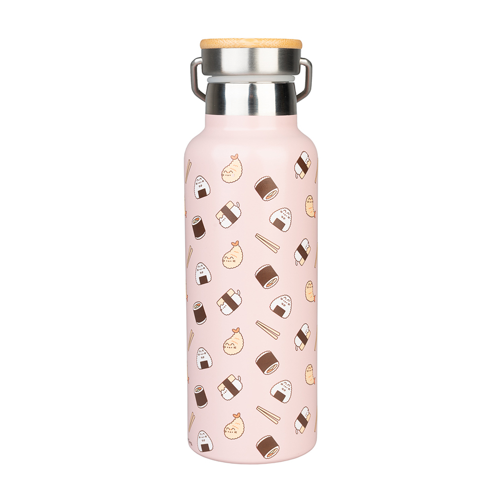 Μεταλλικό Μπουκάλι Θερμός με Λαβή 500ml PUSHEEN Sushi Roll