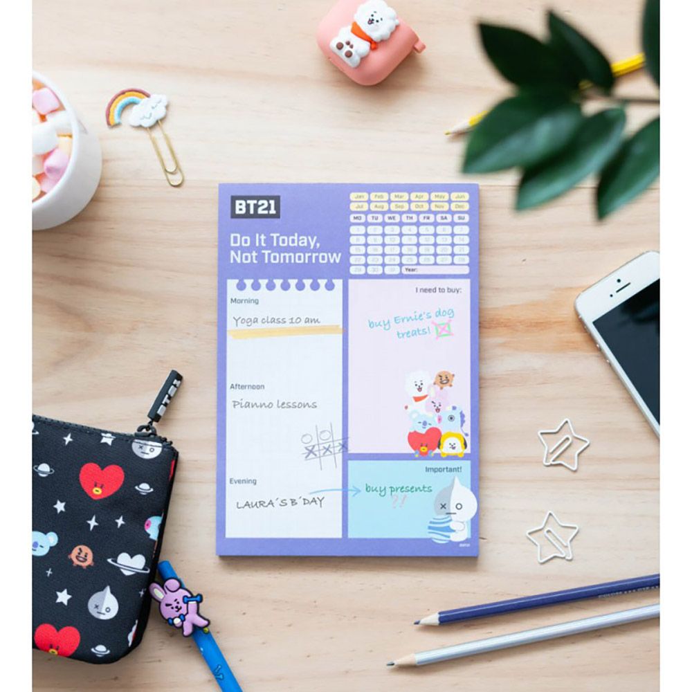 Daily To do list Α5 54 Sheets BT21