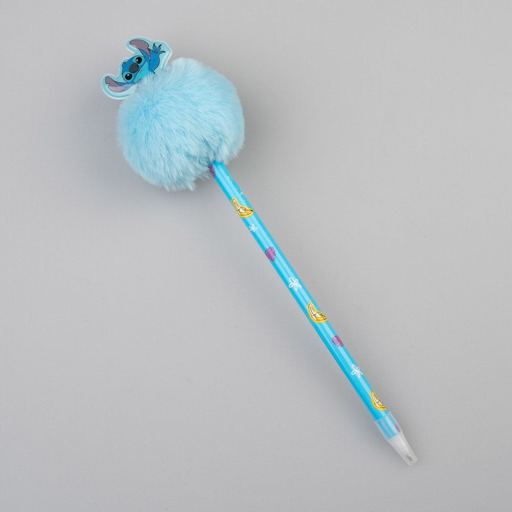 Set of 10 Pens with pom pom & 2D figure DISNEY STITCH Tropical