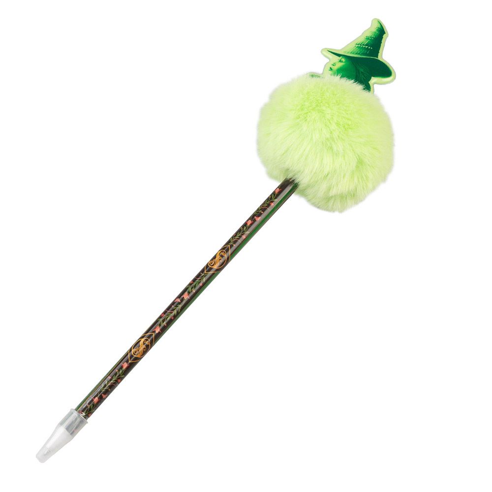 Set of 10 Pens with pom pom & 2D figure WICKED PART TWO Elphaba