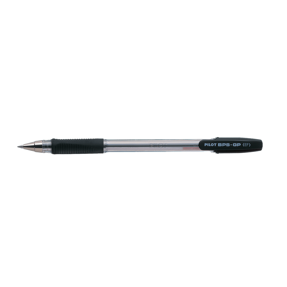 Ball pen 1.0mm Fine PILOT BPS-GP Black, Pack of 12pcs