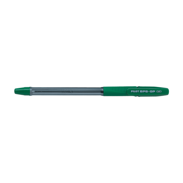 Ball pen 1.0mm Medium PILOT BPS-GP Green, Pack of 12pcs