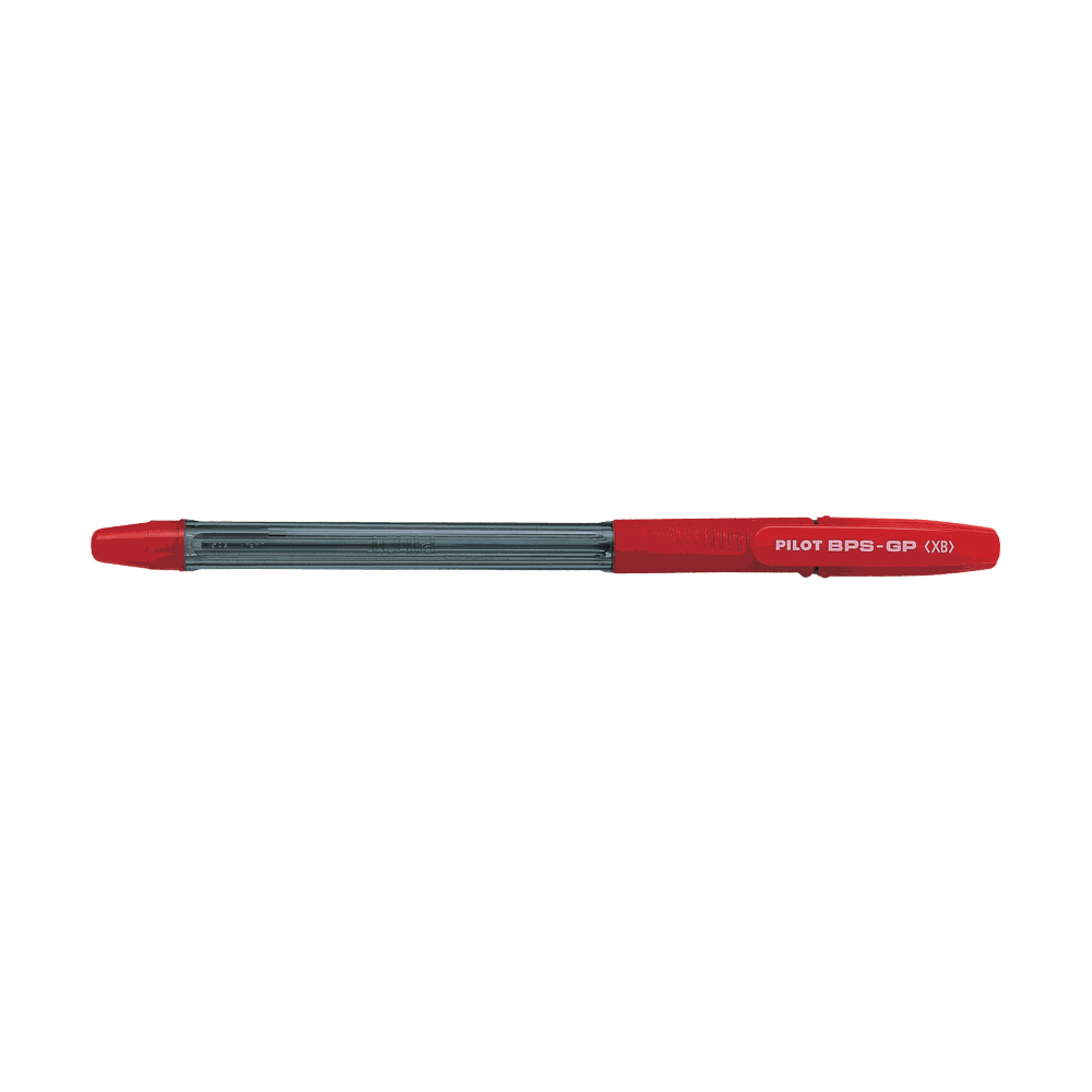Ball pen 1.6mm Extra Broad PILOT BPS-GP Red, Pack of 12pcs