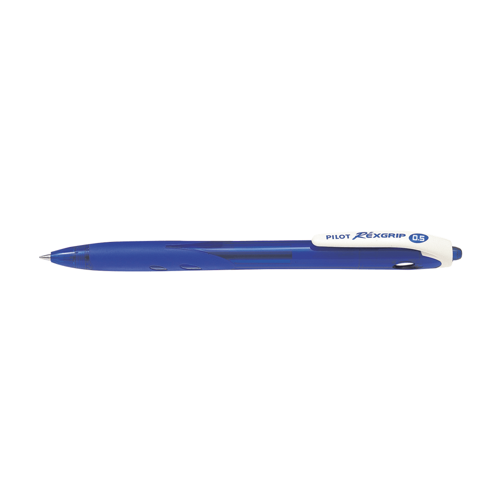 Ball pen 0.7mm Fine PILOT REXGRIP Blue, Pack of 10pcs