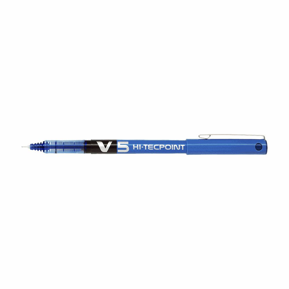 Ball pen 0.5mm PILOT V5 HI-TECPOINT Purple, Pack of 12pcs