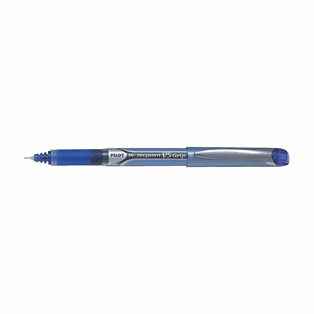Ball pen 0.5mm PILOT HI-TECPOINT V5 GRIP Blue, Pack of 20pcs