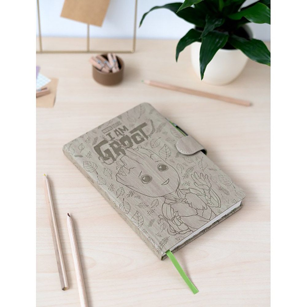 Premium Notebook with Light Pen A5 MARVEL Guardians of the Galaxy Groot