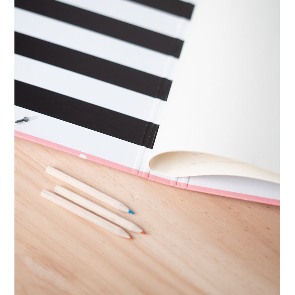Cardboard File Folder with Elastic Cords GLITTER Stars  