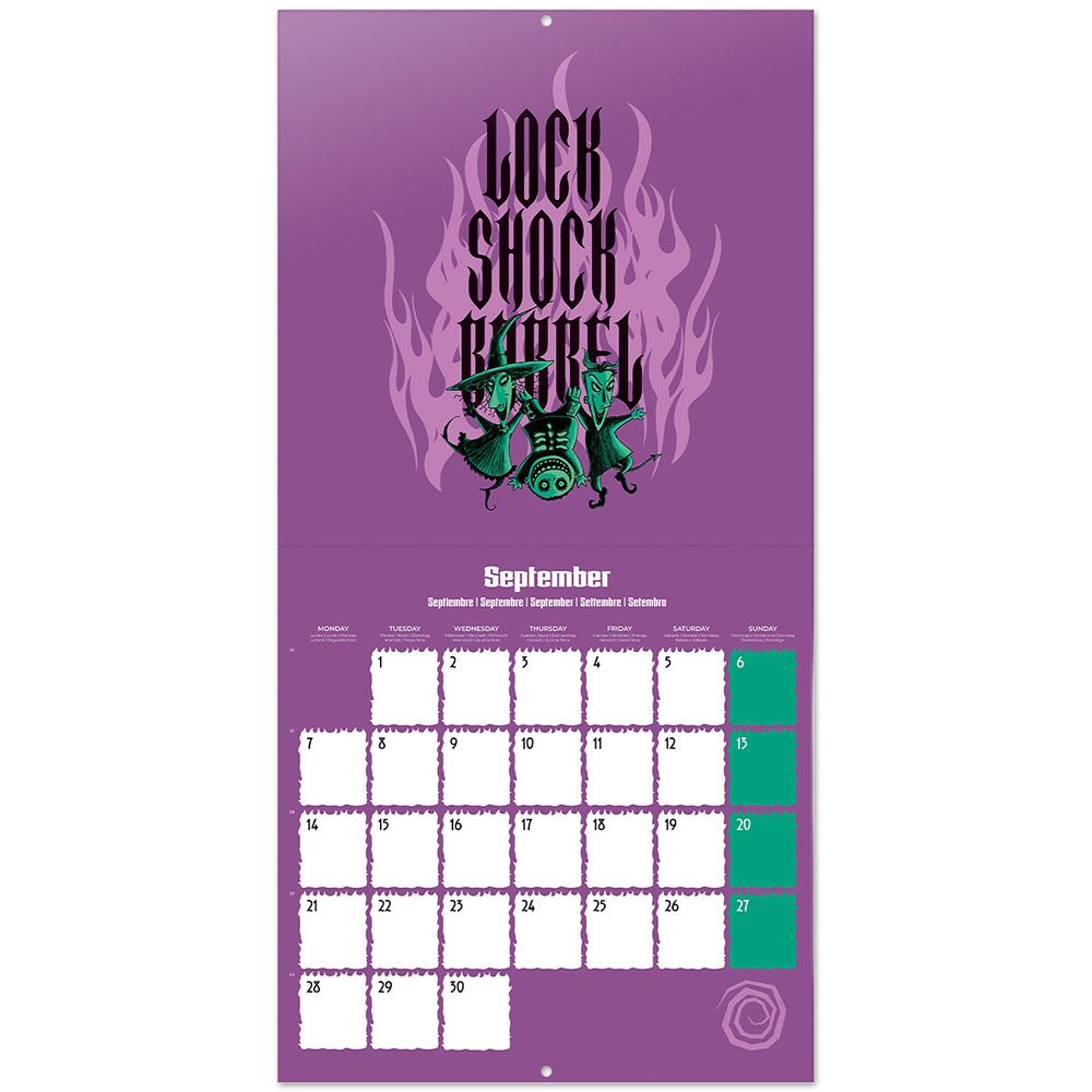 Wall Calendar 2026 30X30cm DISNEY The Nightmare Before Christmas