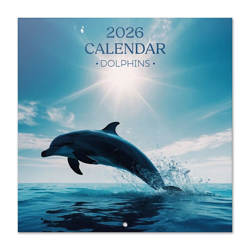 Calendar 2026 30X30cm DOLPHINS