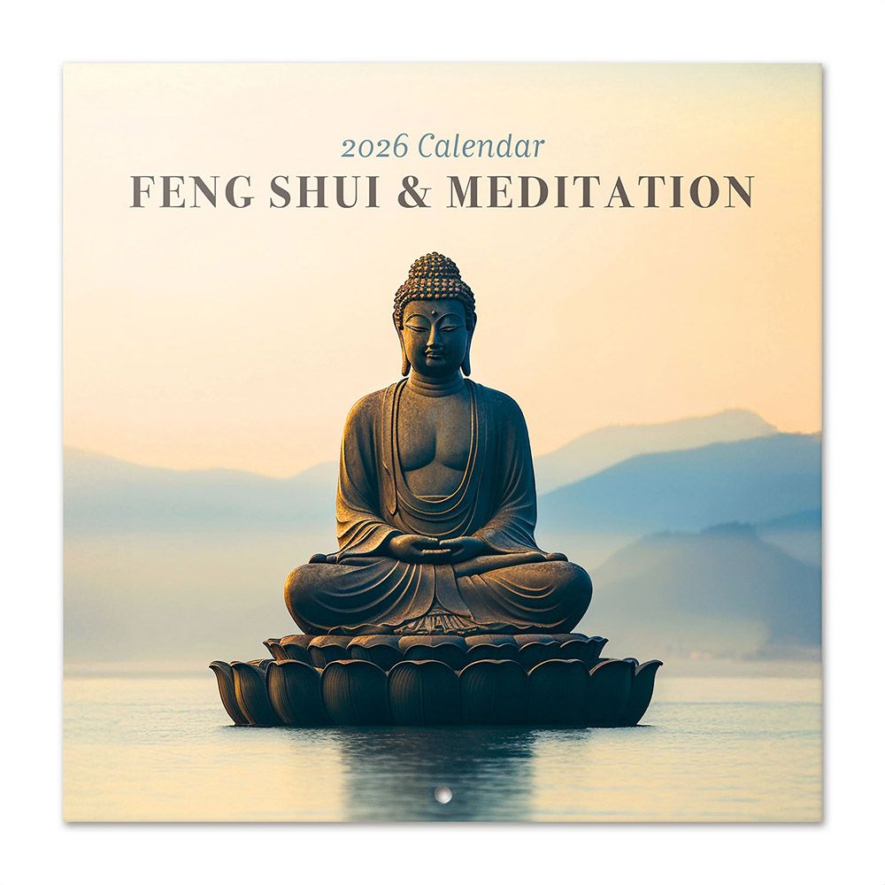 Wall Calendar 2026 30X30cm FENG SHUI & MEDITATION