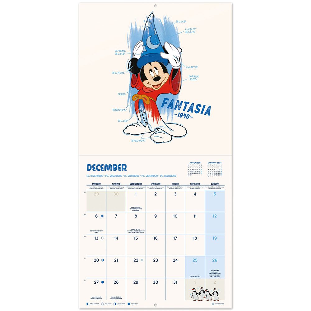 Ημερολόγιο Τοίχου 16 Μηνών 2027 30X30εκ DISNEY CLASSICS