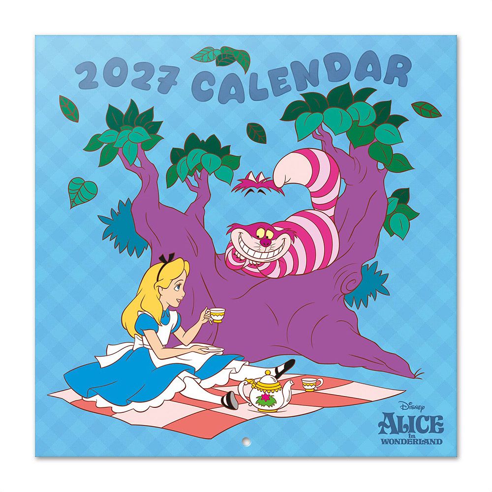 Wall Calendar 2027 30X30cm DISNEY ALICE IN WONDERLAND