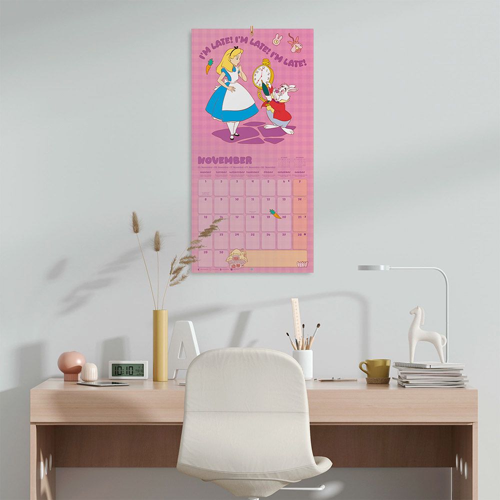 Wall Calendar 2027 30X30cm DISNEY ALICE IN WONDERLAND
