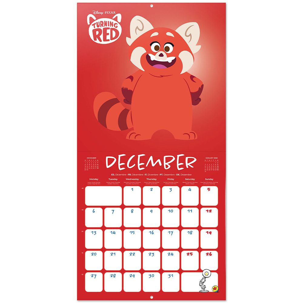 Wall Calendar 2027 30X30cm DISNEY PIXAR
