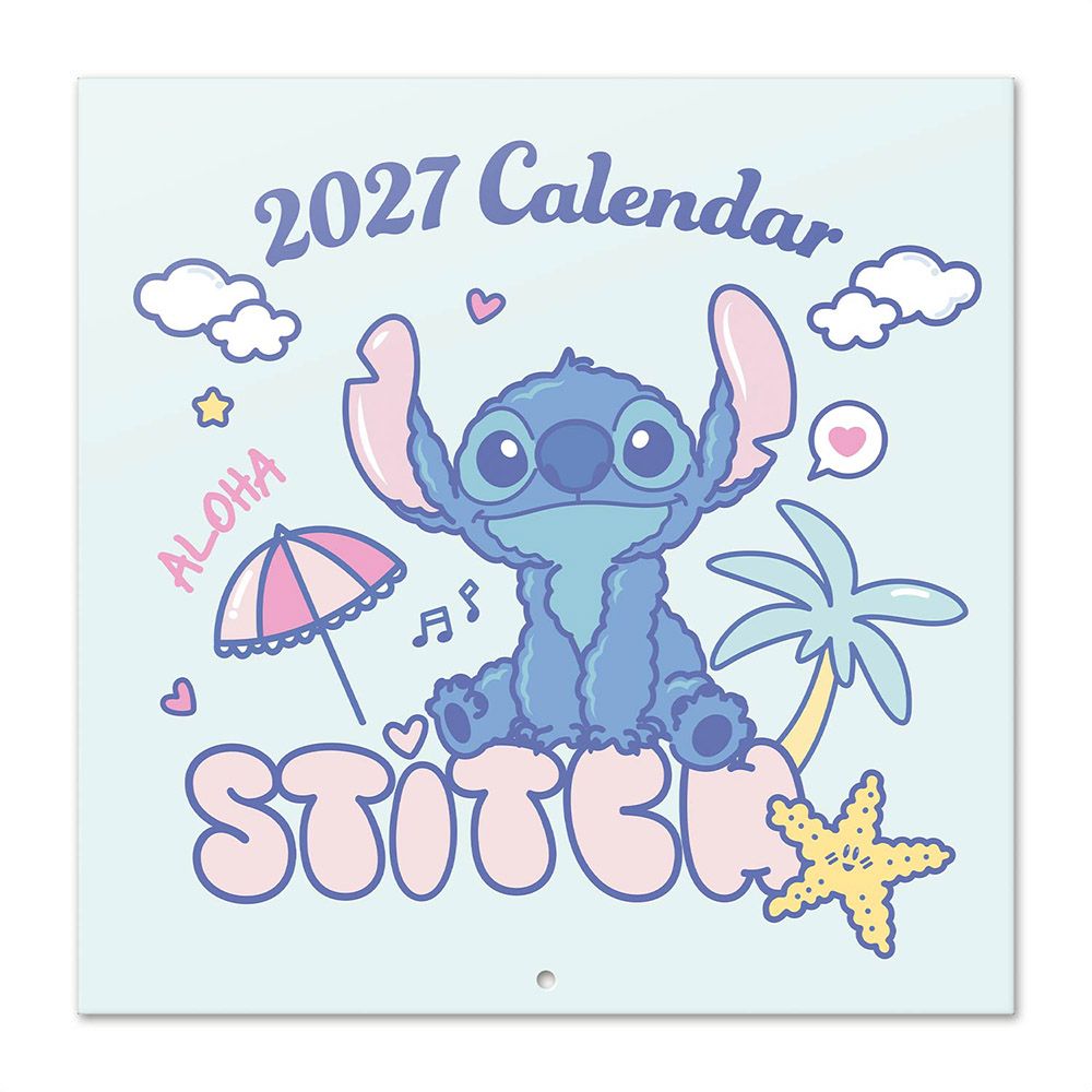 Wall Calendar 2027 30X30cm DISNEY STITCH