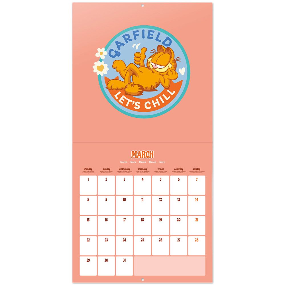 Wall Calendar 2027 30X30cm GARFIELD