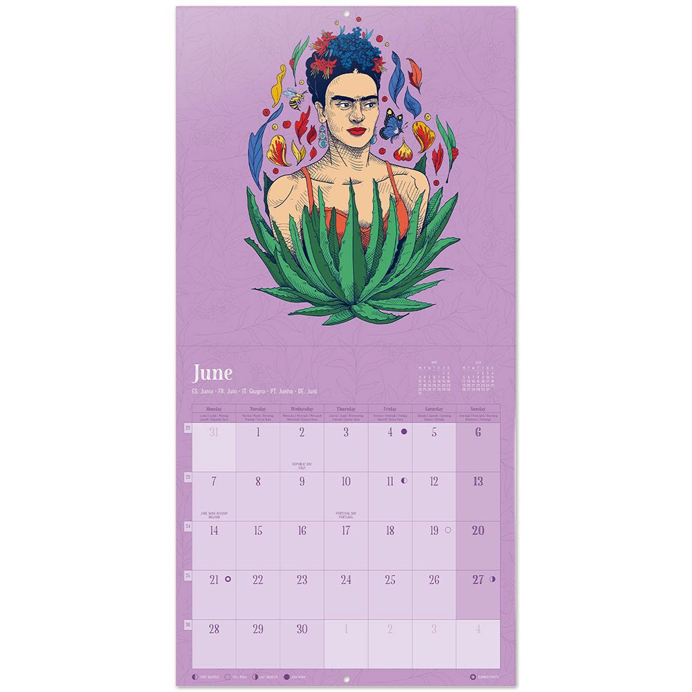 Wall Calendar 2027 30X30cm FRIDA KAHLO