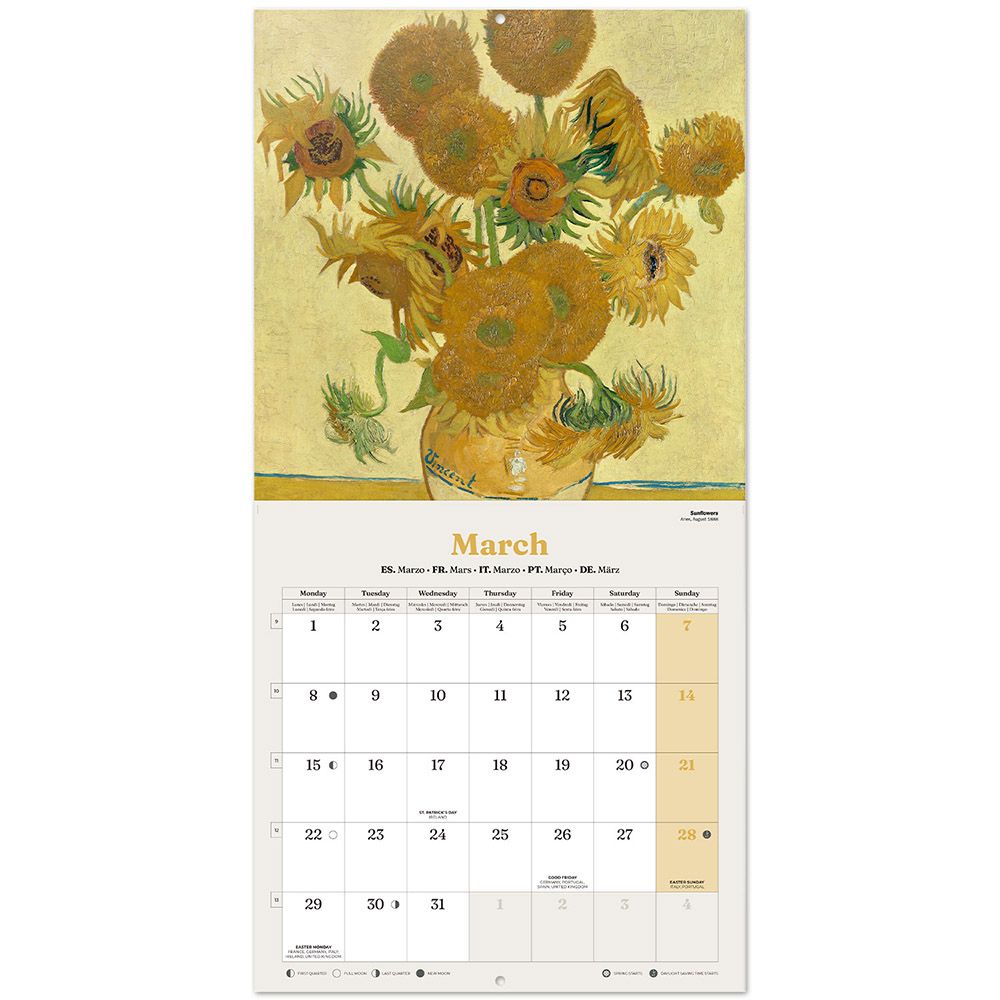 Wall Calendar 2027 30X30cm VAN GOGH