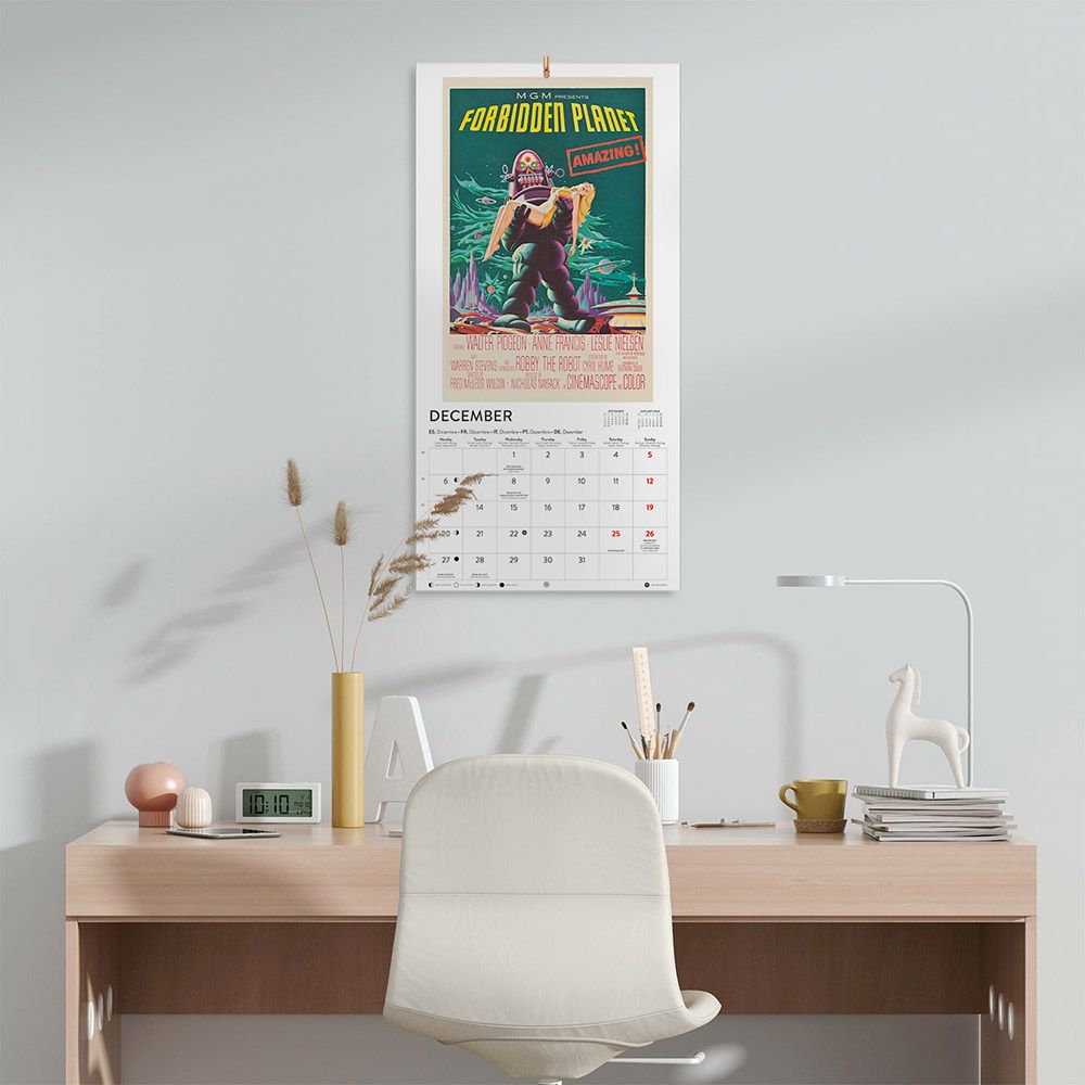 Wall Calendar 2027 30X30cm RETRO SCI-FI