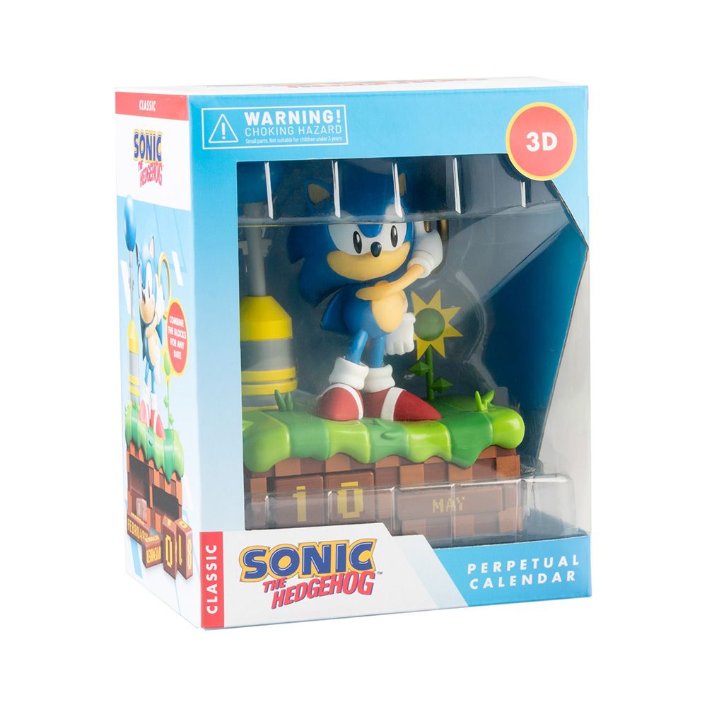 Perpetual 3D Calendar 16cm SONIC THE HEDGEHOG
