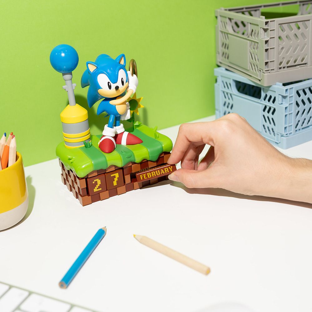 Perpetual 3D Calendar 16cm SONIC THE HEDGEHOG
